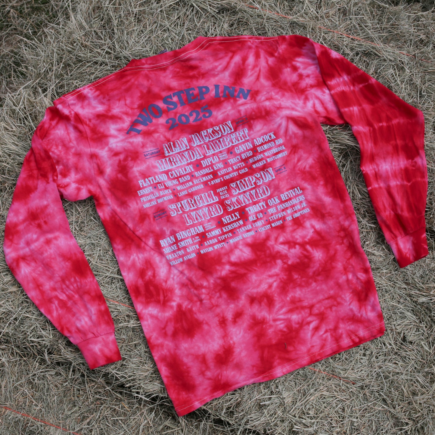 Cowboy Cactus Longsleeve Lineup Tie Dye Tee
