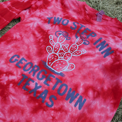 Cowboy Cactus Longsleeve Lineup Tie Dye Tee