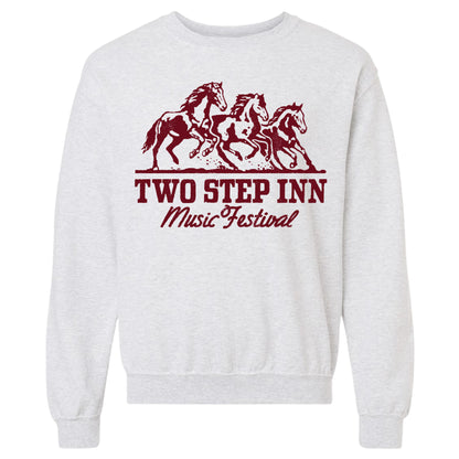 Running Horses Pullover Crewneck Sweatshirt