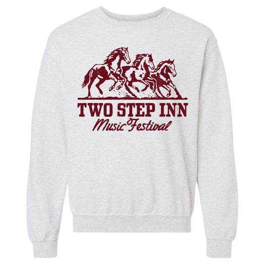 Running Horses Pullover Crewneck Sweatshirt