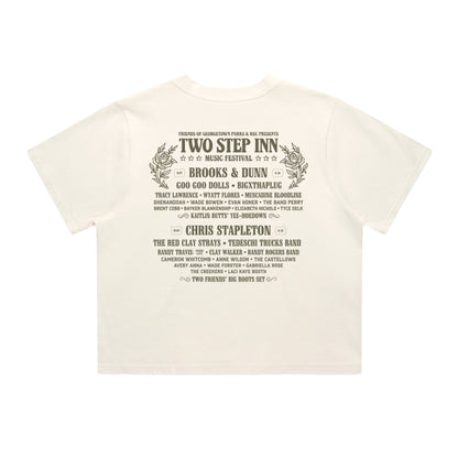 Women's Horse Rhinestone Lineup Crop Tee
