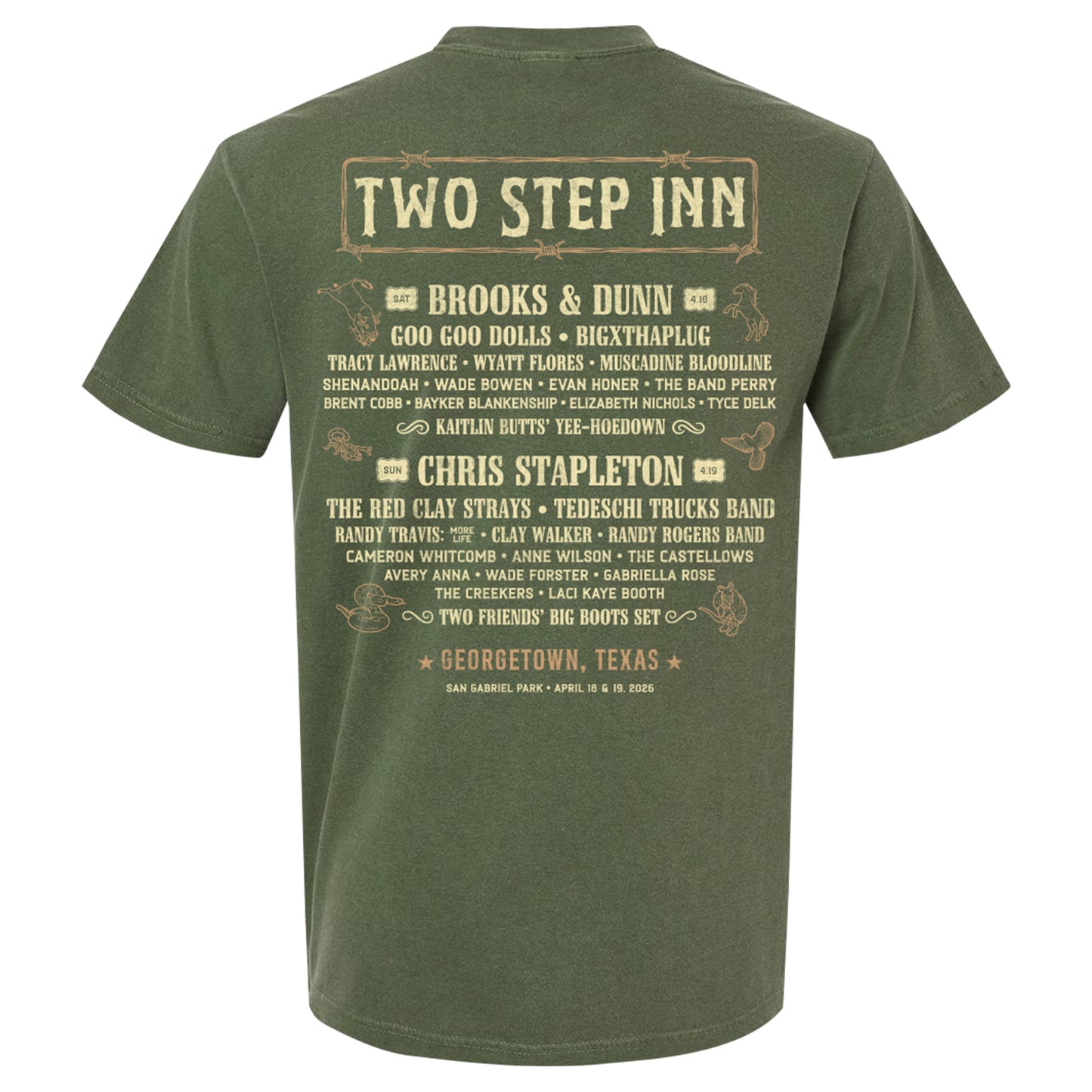 Lone Star Bull Lineup Tee (Pre-Order)