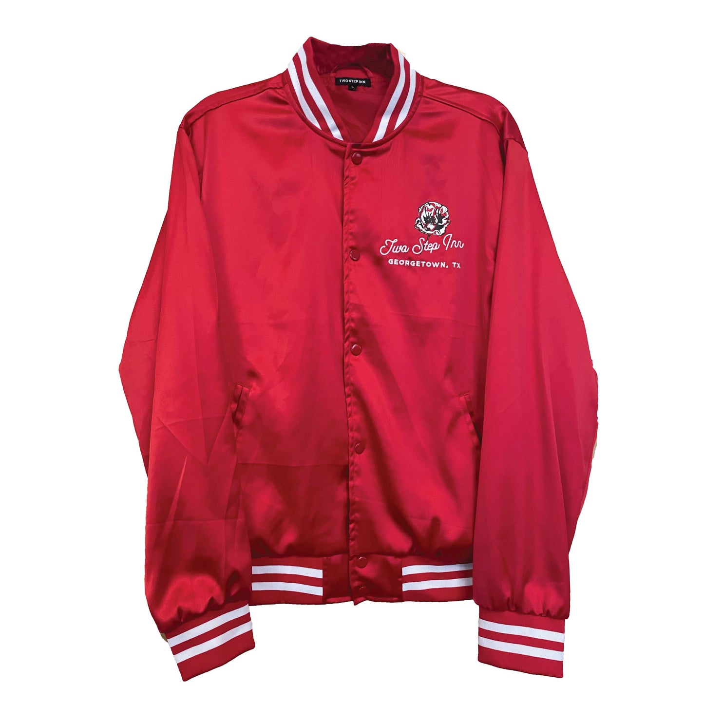 Poppy Red Satin Jacket